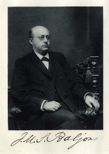 103936 Portret van prof. dr. J.M.S. Baljon, geboren 1861, hoogleraar in de theologie aan de Utrechtse Hogeschool ...